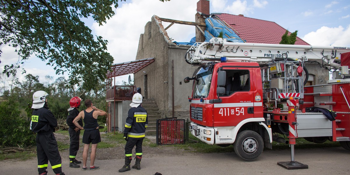 We wsi Rytel nawałnice zniszczyły 150 budynków