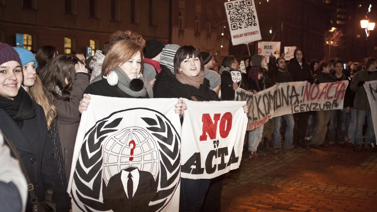 Manifestacja Anty ACTA - Bielsko-Biała, fot. magda1901/ Daj znać