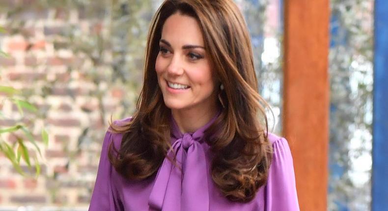 kate middleton pants and gucci blouse