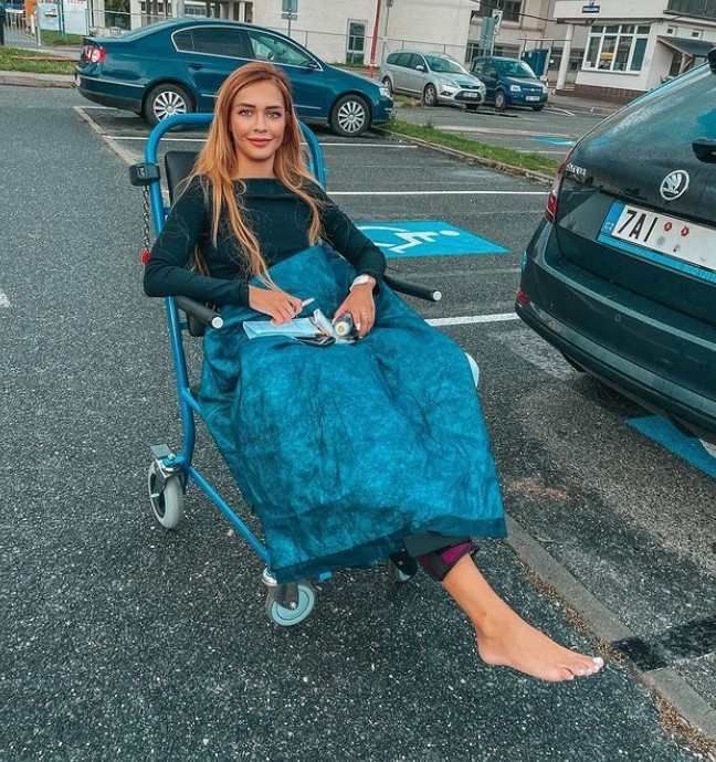 Modelka Iveta Kindlmanová.