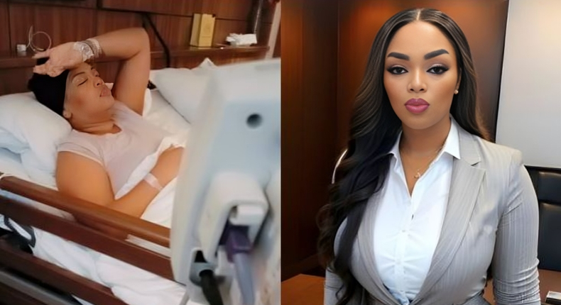 Christina Lewis recuperating in hospital after successful surgical intervention