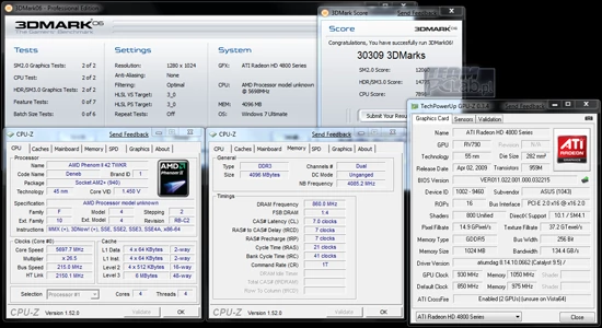 Możliwości podkręcania na płycie ASUS Crosshair III Formula są ogromne. Oto procesor zegarem 5,7 GHz (stabilny w środowisku 3D), chłodzony ciekłym azotem (LN2)