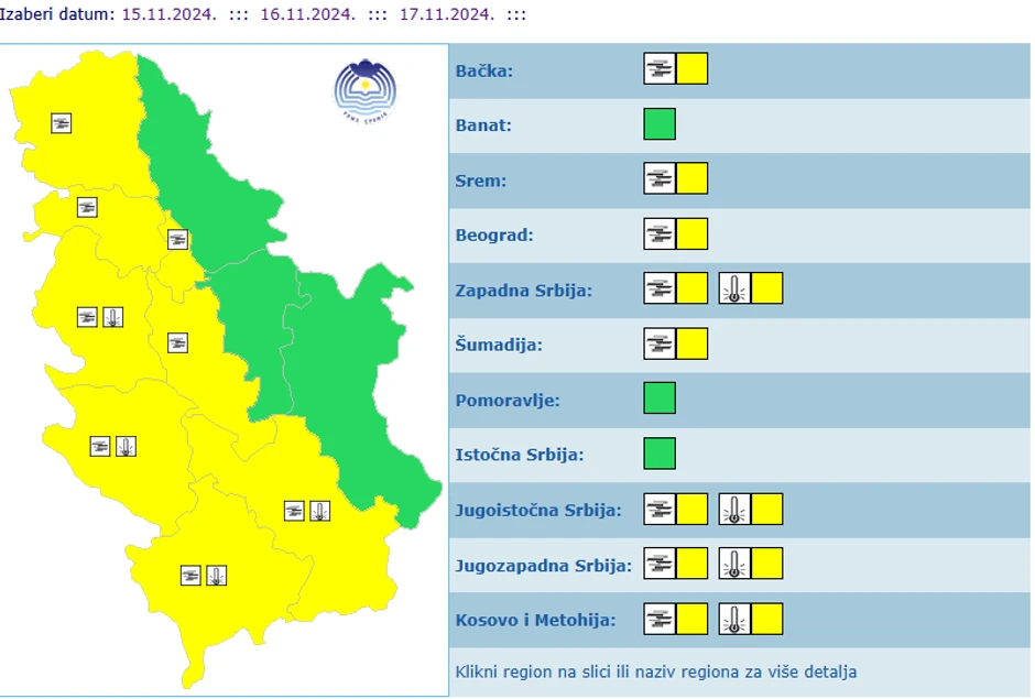 Meteoalarm 17.11.