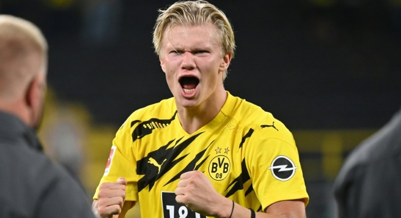 Erling Braut Haaland made history by becoming the first player to score a Bundesliga hat-trick as a replacement