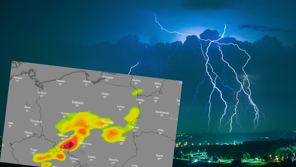 Prognoza pogody w sobotę. Nad Polską silne burze z gradem