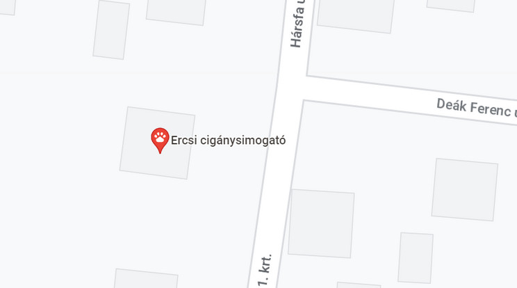 „Cigánysimogatók” jelentek meg a Google térképén / Fotó: Google Map