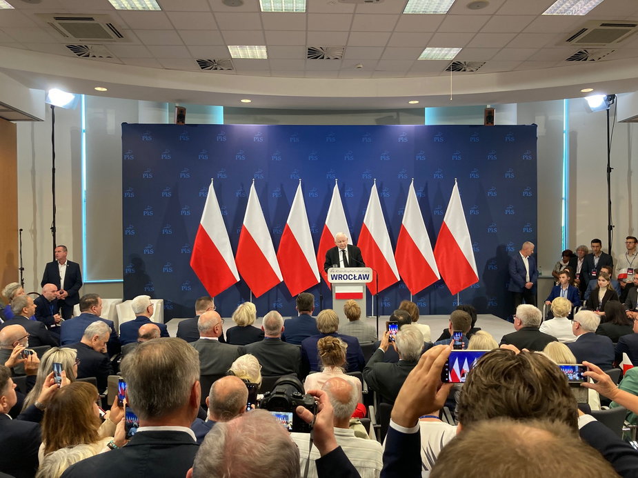 Na spotkaniu z Jarosławem Kaczyńskim była pełna sala