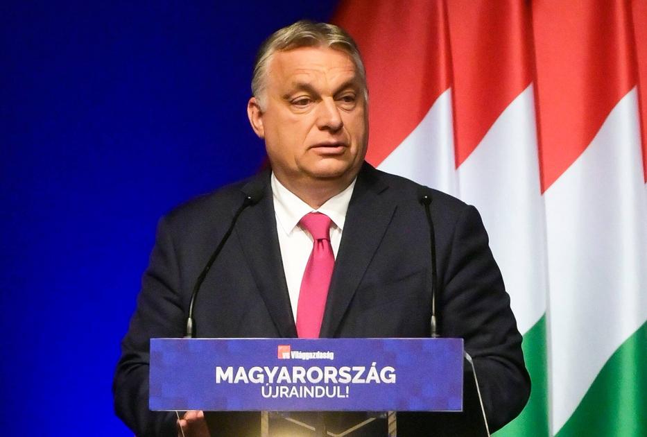 Orbán Viktor miniszterelnöka a Világgazdaság üzleti napilap Magyarország újraindításáról szervezett konferenciáján / Fotó: MTI/Koszticsák Szilárd