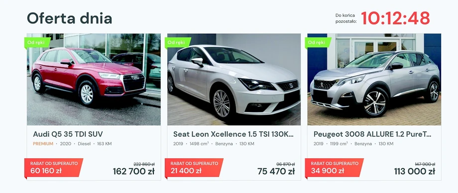 W salonach zostają końcówki oferty, auta, na które nie udało się znaleźć klienta. Dzięki dużemu zasięgowi internetu Superauto pomaga je sprzedać