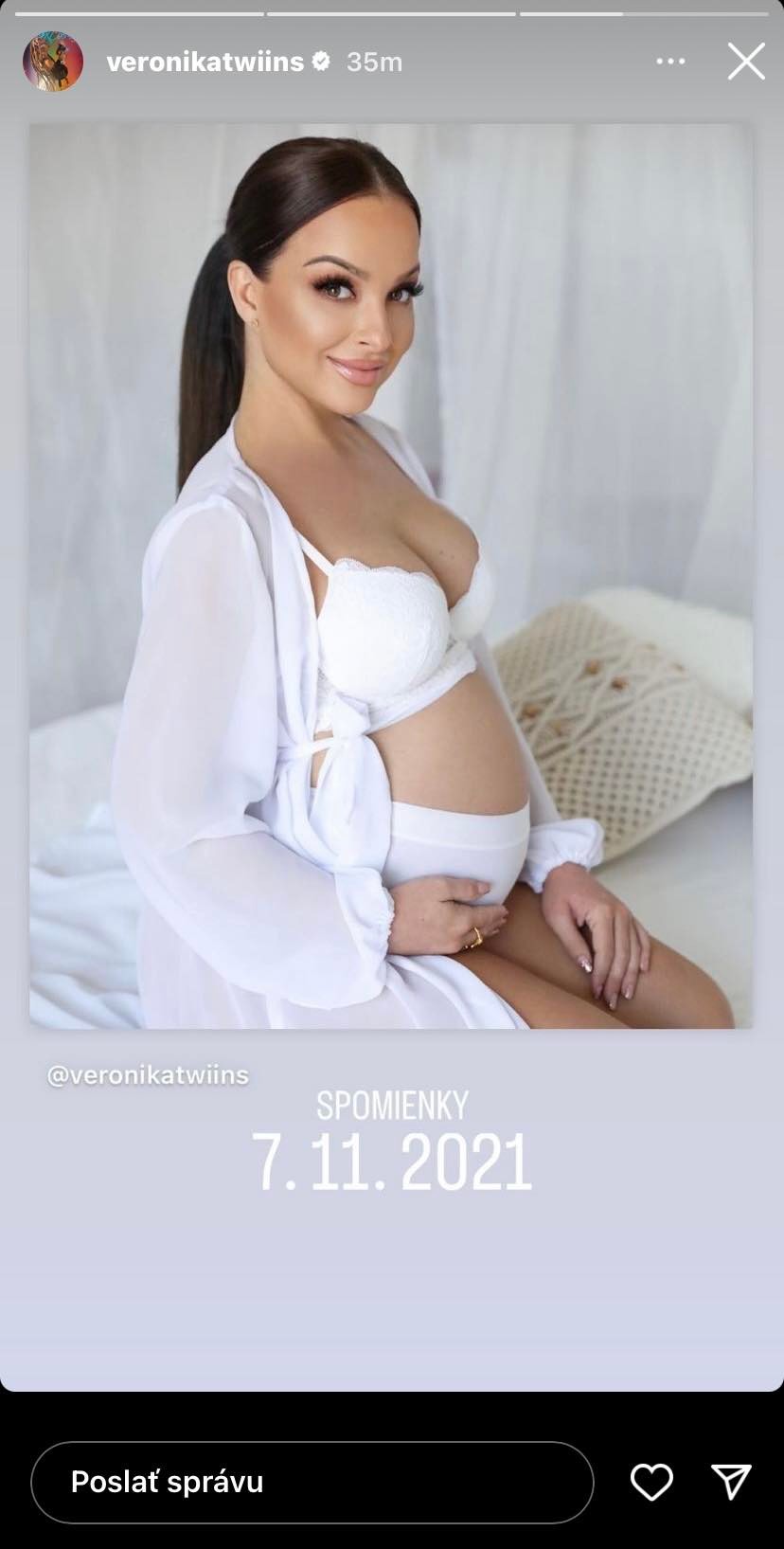 Veronika Nízlová si zaspomínala na tehotenstvo.