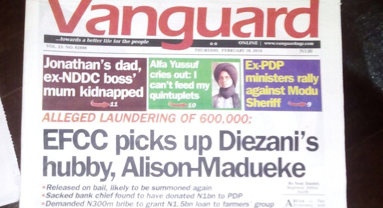 Vanguard newspaper