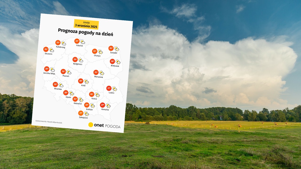 Środa nie wszędzie będzie pogodna. Tu niebo przetną pioruny