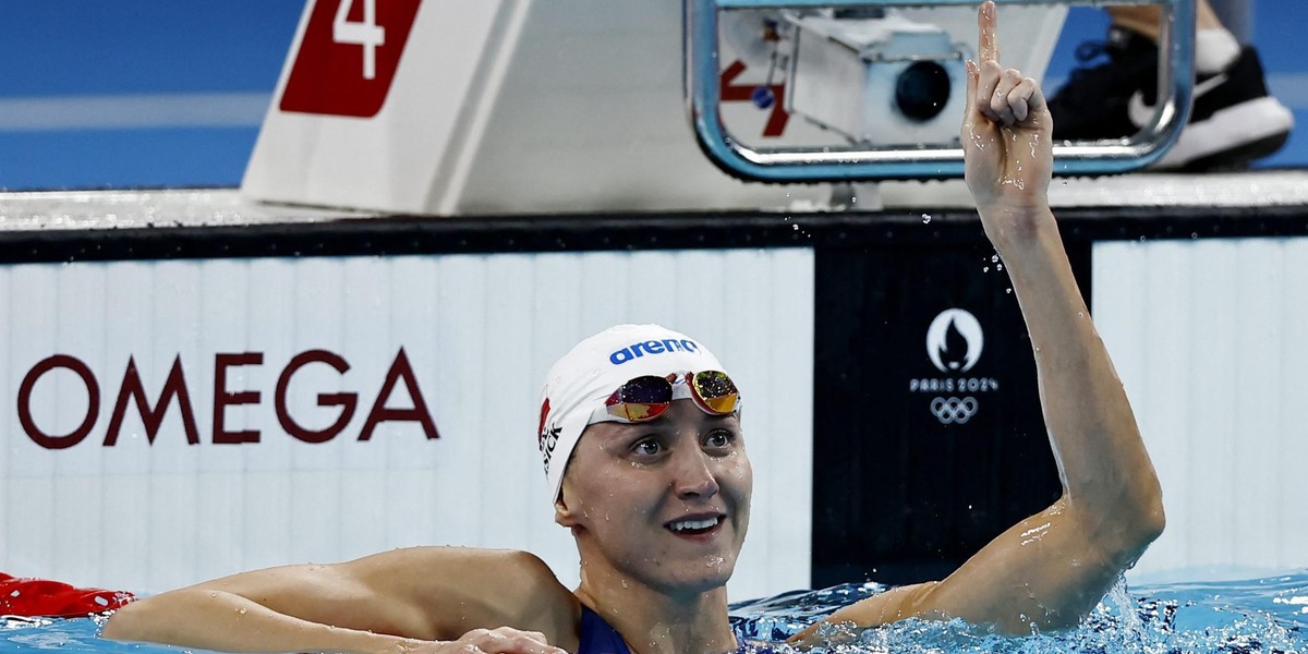 Katarzyna Wasick poza podium olimpijskim w pływaniu.