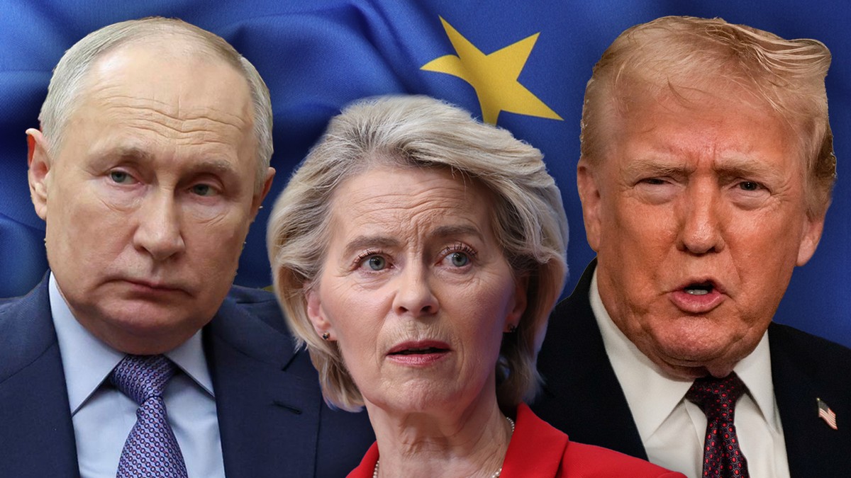 Ursula fon der Lajen Putin i Tramp 