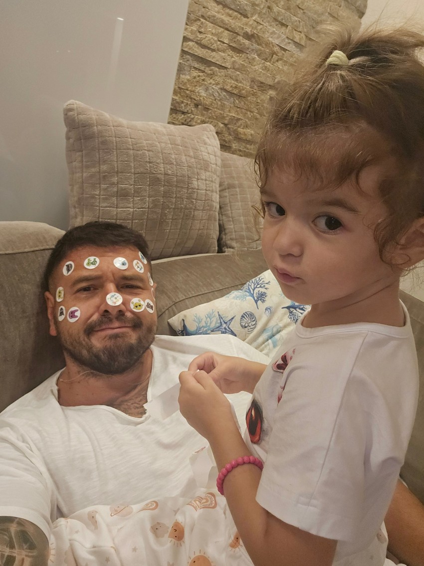 Zoran Pešić sa ćerkom Larom