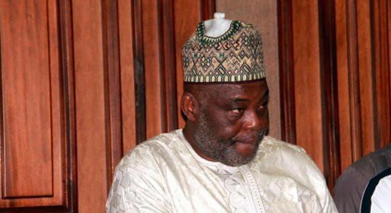 Raymond Dokpesi in court during his trial on December 14, 2015.