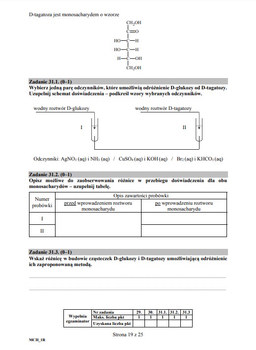 Matura z chemii - arkusz, poziom rozszerzony