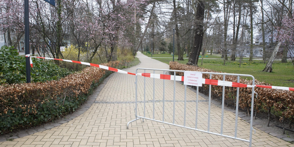 Sopot zamknął plaże, parki i promenady nadmorskie