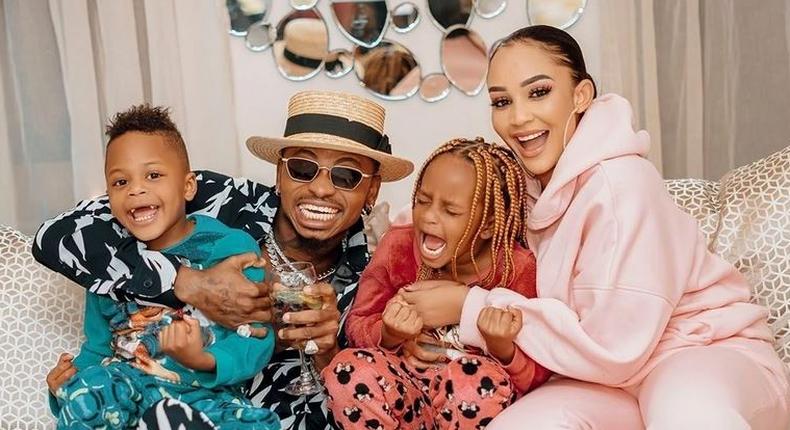 Zari Hassan, Diamond Platnumz and their Kids Tiffah and Nillan