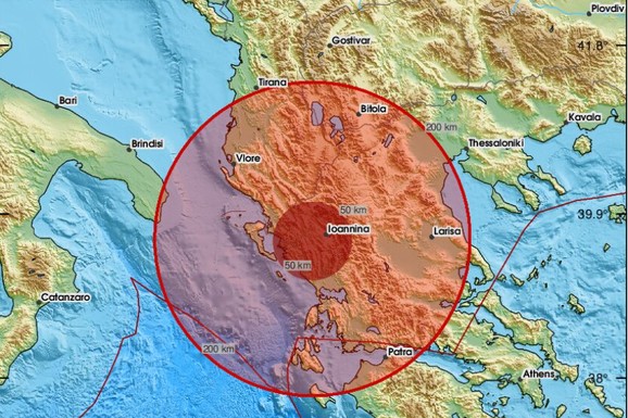 JAK ZEMLJOTRES POGODIO GRČKU Osetio se u Ohridu i Tirani