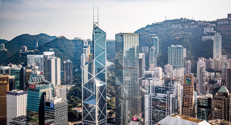 Hong Kong's central district.