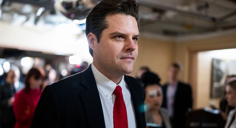 Republican Rep. Matt Gaetz of Florida on January 3, 2023.Tom Williams/CQ-Roll Call, Inc via Getty Images