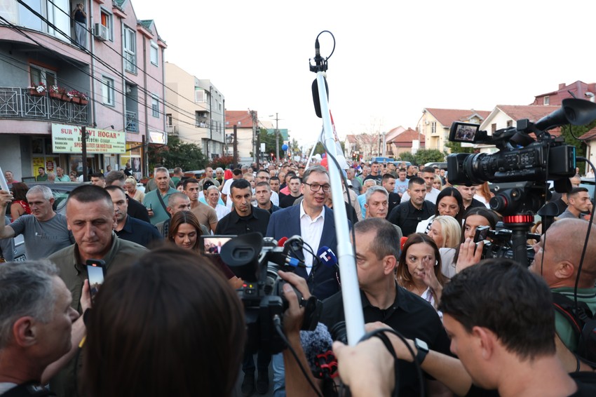 Skup građana protiv blokada u Borči