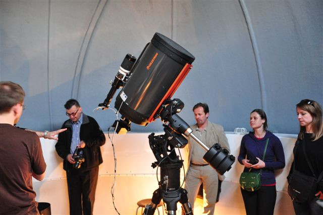 Teleskop Celestron CGEPro 1400 o średnicy lustra głównego 35cm – główna „artyleria” Obserwatorium na Lubomirze.