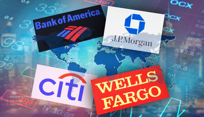 JP Morgan, Bank of America, Citigroup i Wells Fargo