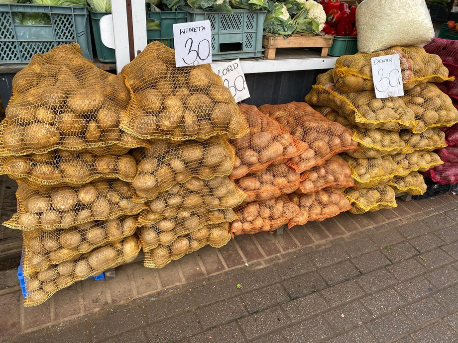 Ziemniaki są obecnie sprzedawane najczęściej w workach po 15 kg