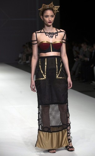 Pokaz bielizny na tygodniu mody w Hongkongu