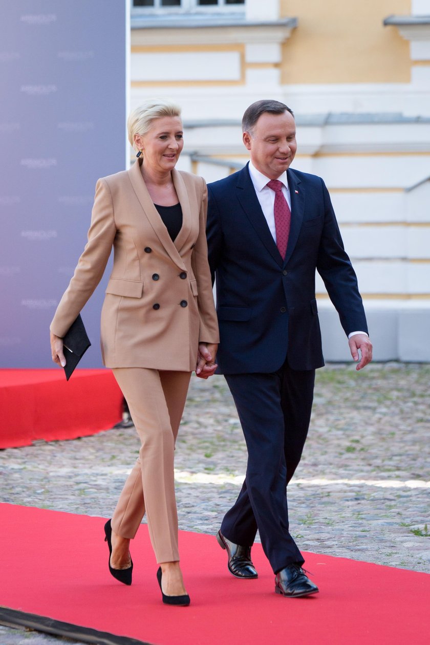 Andrzej Duda i Agata Duda z wizytą na Łotwie