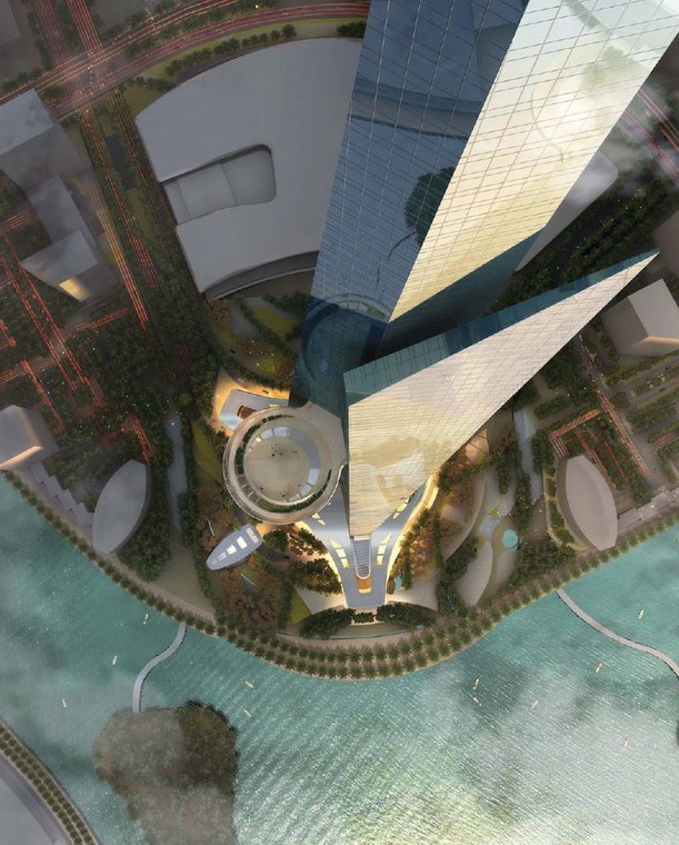 Kingdom Tower - wizualizacja 3 Fot. Adrian Smith + Gordon Gill Architecture