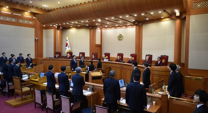 South Korean President Park Geun-Hye's impeachment trial gets under way, with her lawyers arguing there no evidence to back corruption allegations