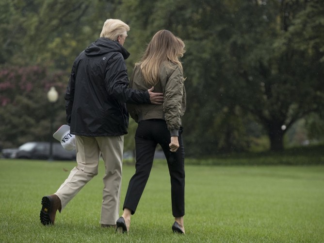Melania i Donald Trumpowie