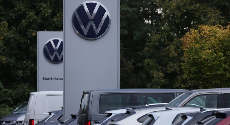 Volkswagen issued its second profit warning in three months in September.Sean Gallup/Getty Images