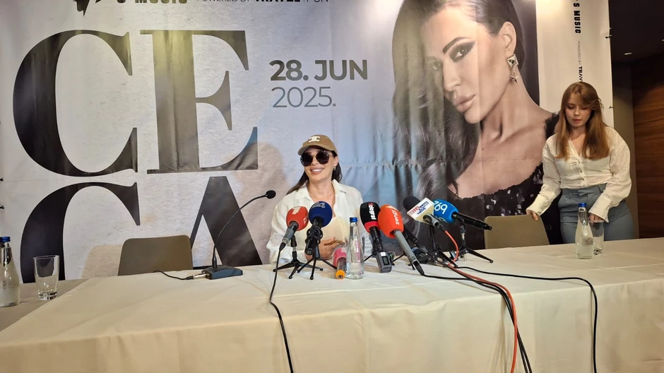 Ceca Ražnatović pred koncert u Nišu