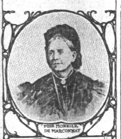 Pani Monnier, która postanowiła ukarać swoją córkę za źle ulokowane uczucie / Źródło: Chicago Daily Tribune, 14.07.1901