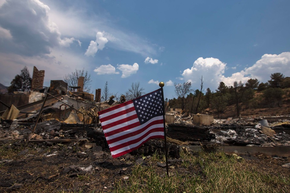 Pożary lasów w USA