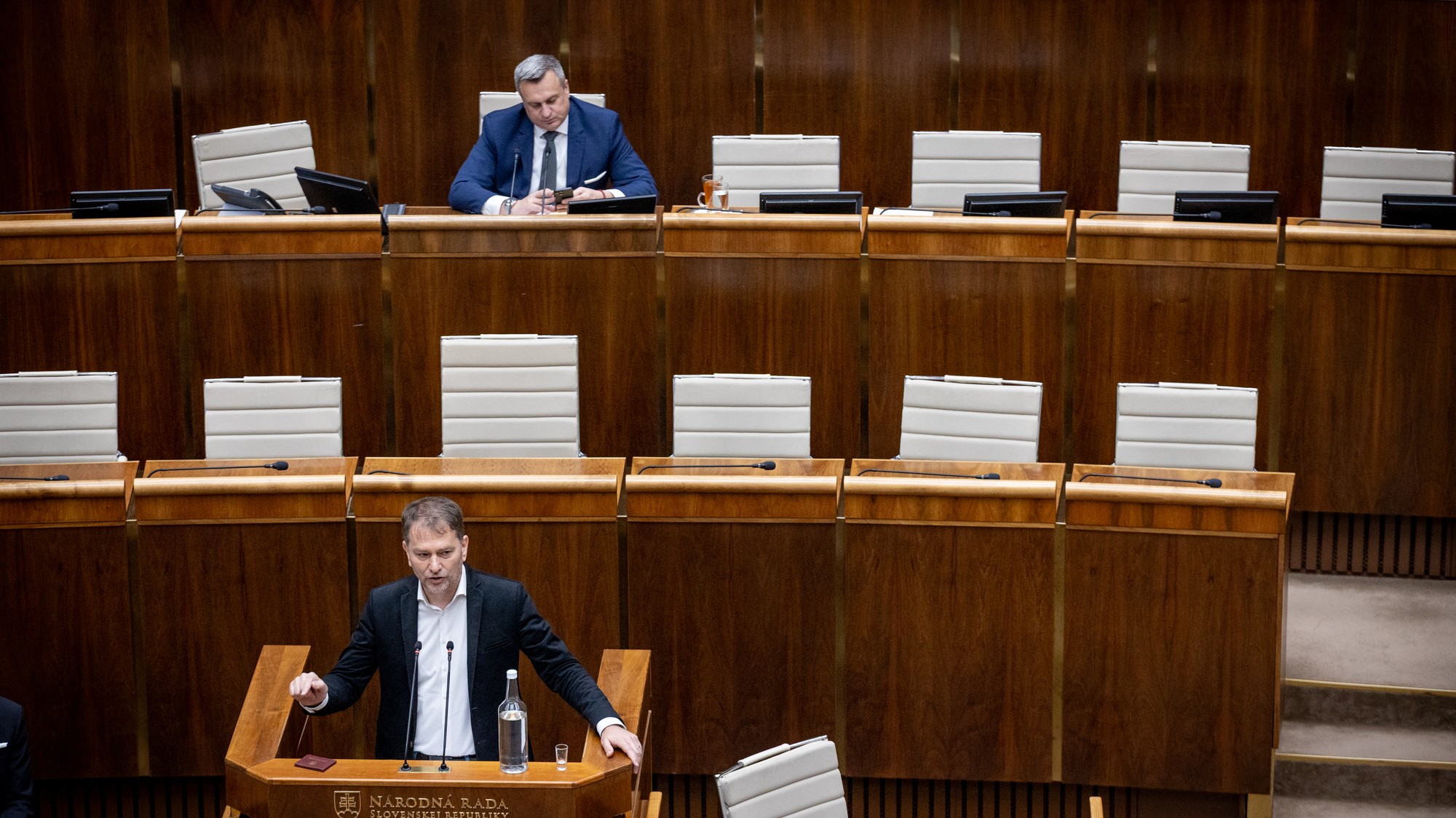 Igor Matovič počas rokovania parlamentu, 15.4.2025