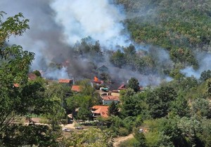Požar u vikend naselju Bovansko jezero