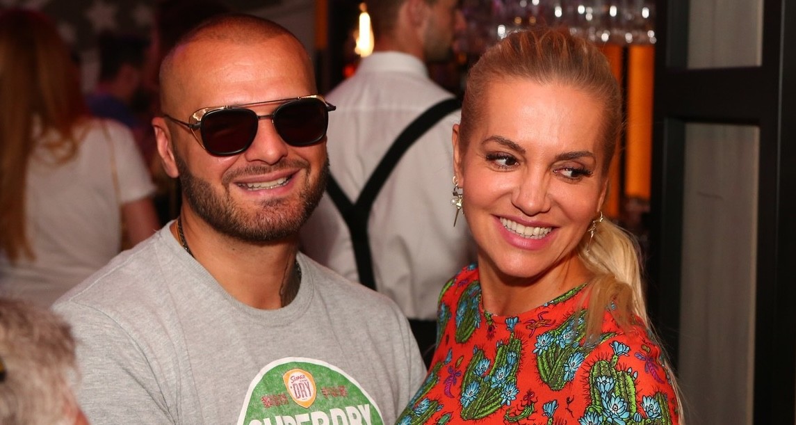 Slovenský raper Patrik „Rytmus“ Vrbovský so speváčkou Darou Rolins. 