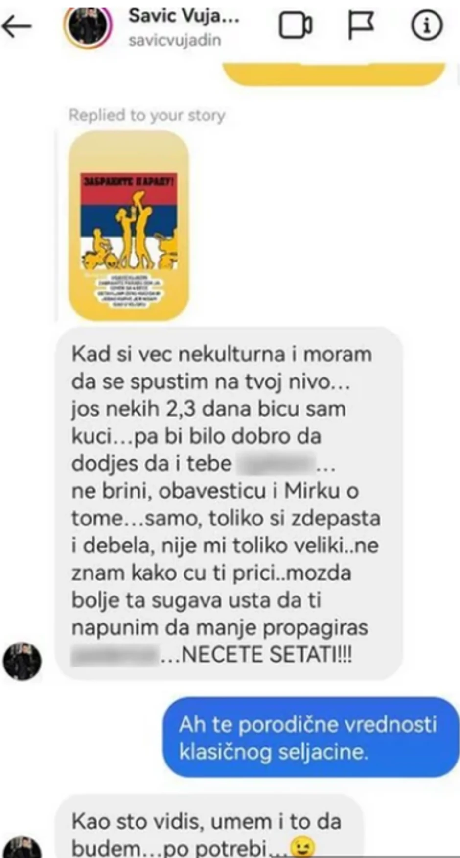 Objava Vujadina Savića