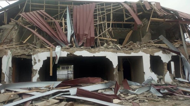 Demolished Nigerian High Commission 
