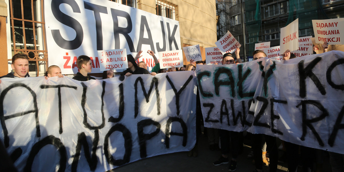 Strajk w szkole. Uczniowie i nauczyciele mają dość dyrektorki