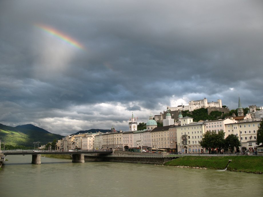 Tęcza nad Salzburgiem