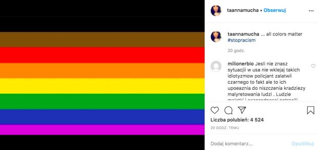 Anna Mucha usunęła post ze swojego Instagramu