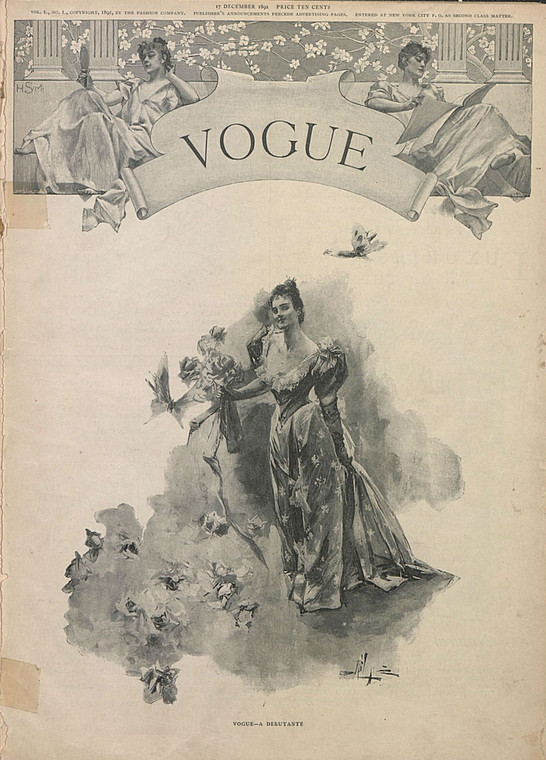 Pierwszy numer "Vogue'a" z 1892 r.
