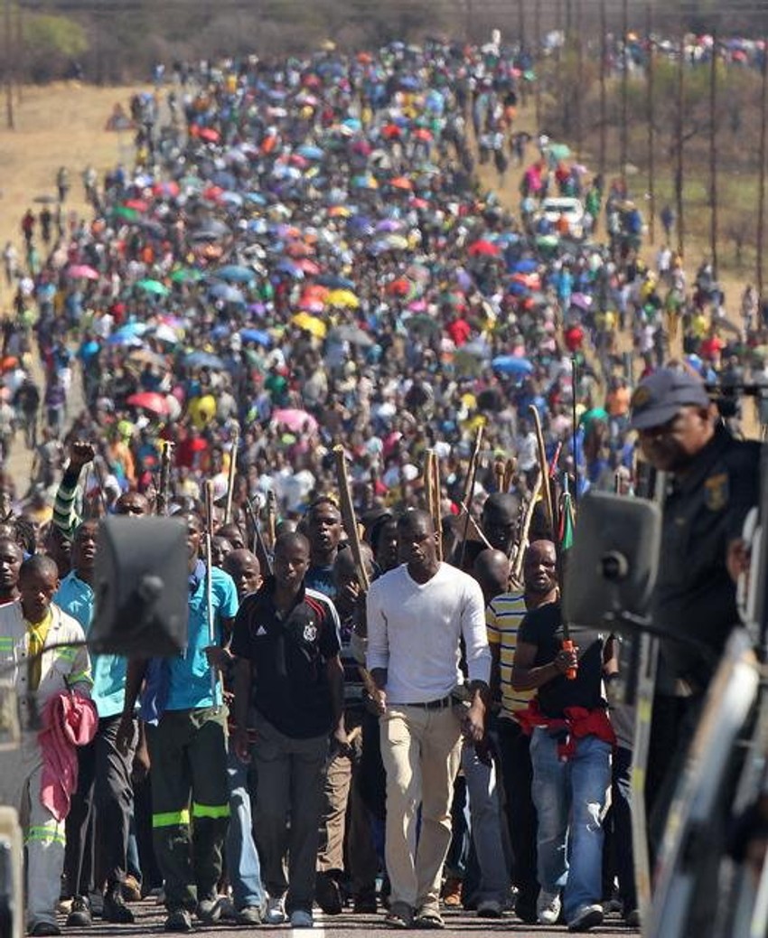 Južnoafrički rudari u štrajku