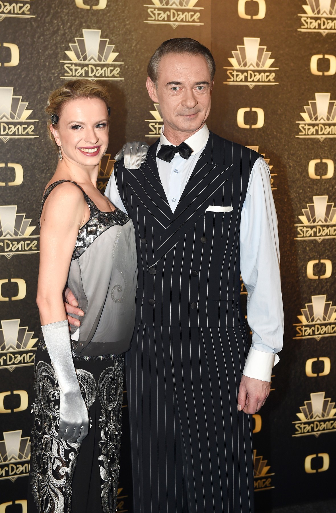 Český herec Jiří Dvořák s tanečnou partnerkou Lenka Nora Návorková v roku 2018.